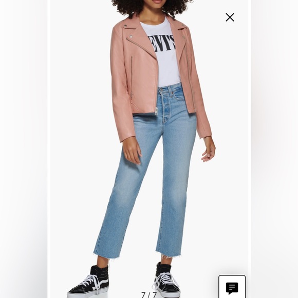 ⭐️SALE⭐️ Levi Strauss Faux Leather Moto Jacket - Picture 3 of 8